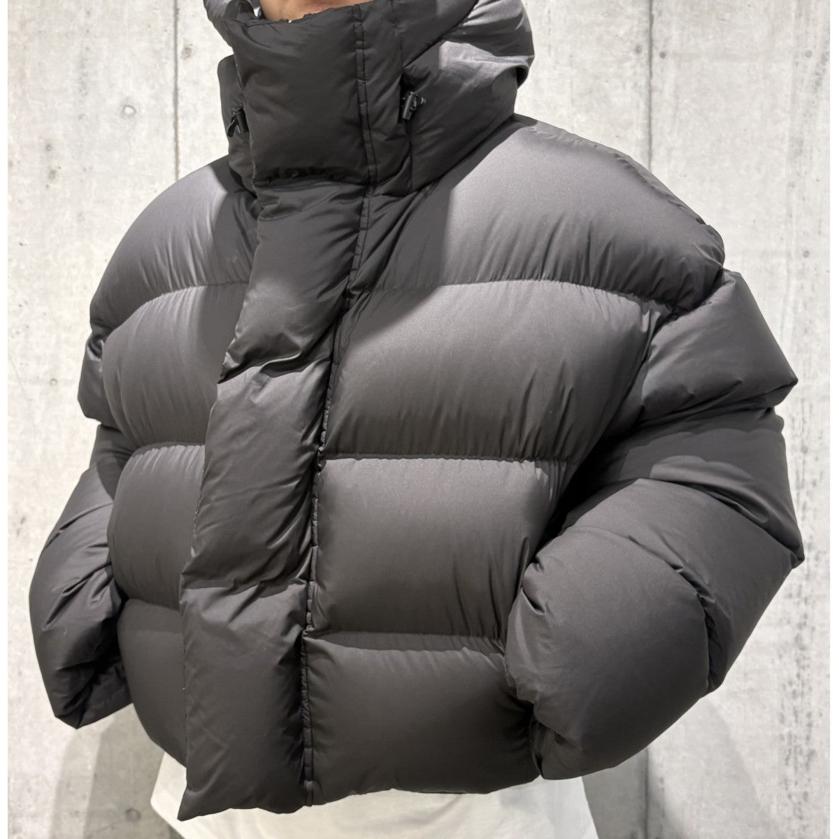 MML HOODED PUFFERショート丈ボリュームダウンジャケットES2399