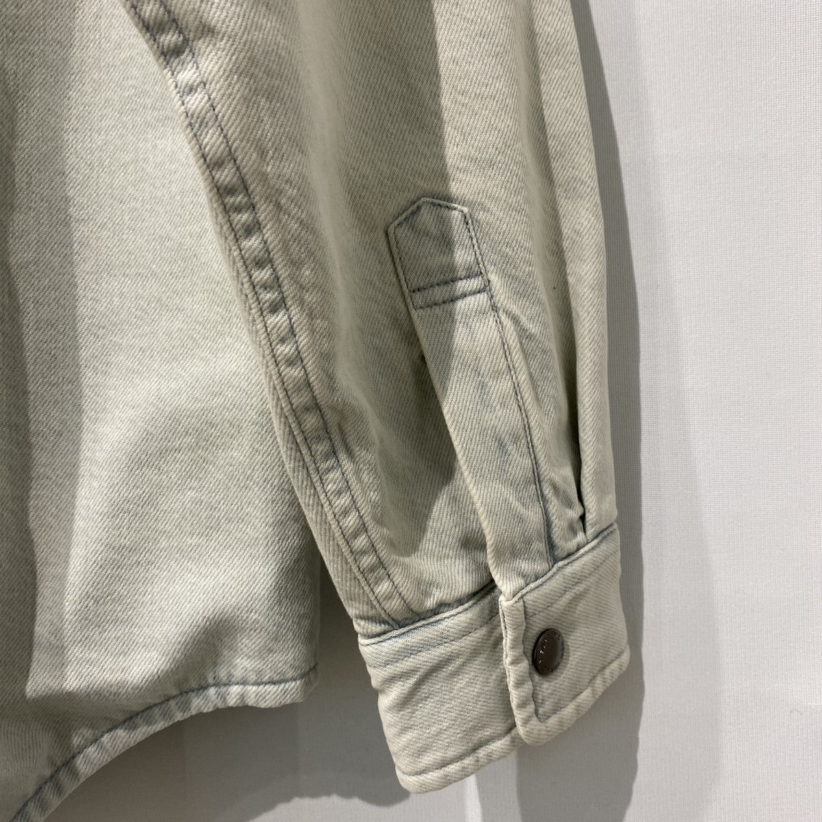Quilted Lined Denim Snap Shirt裏チェック加工シャツジャケット