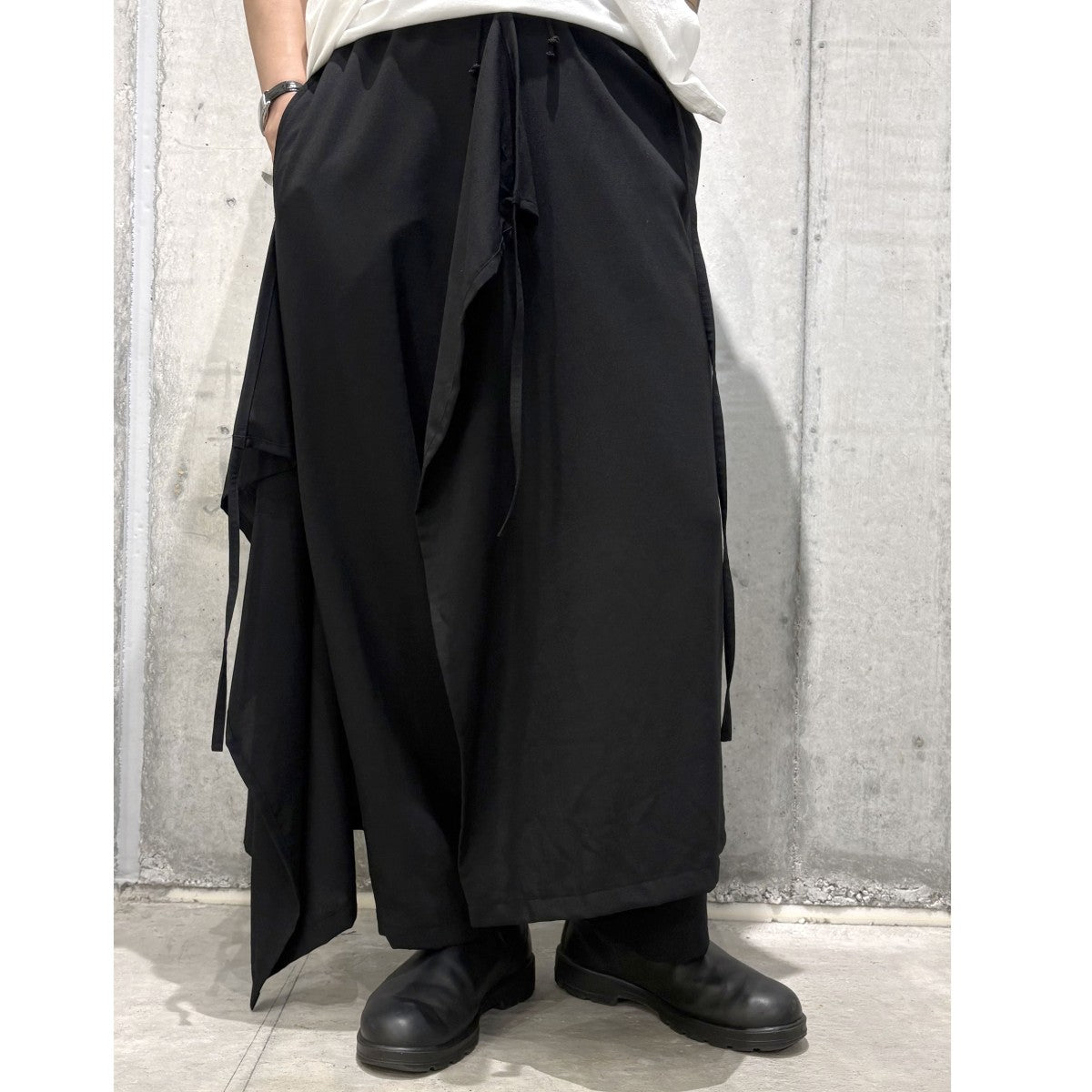18SSTropical Wool Wrap Skirt Pants 3WAYトロピカルウールラップスカートワイドパンツGW-P18-120