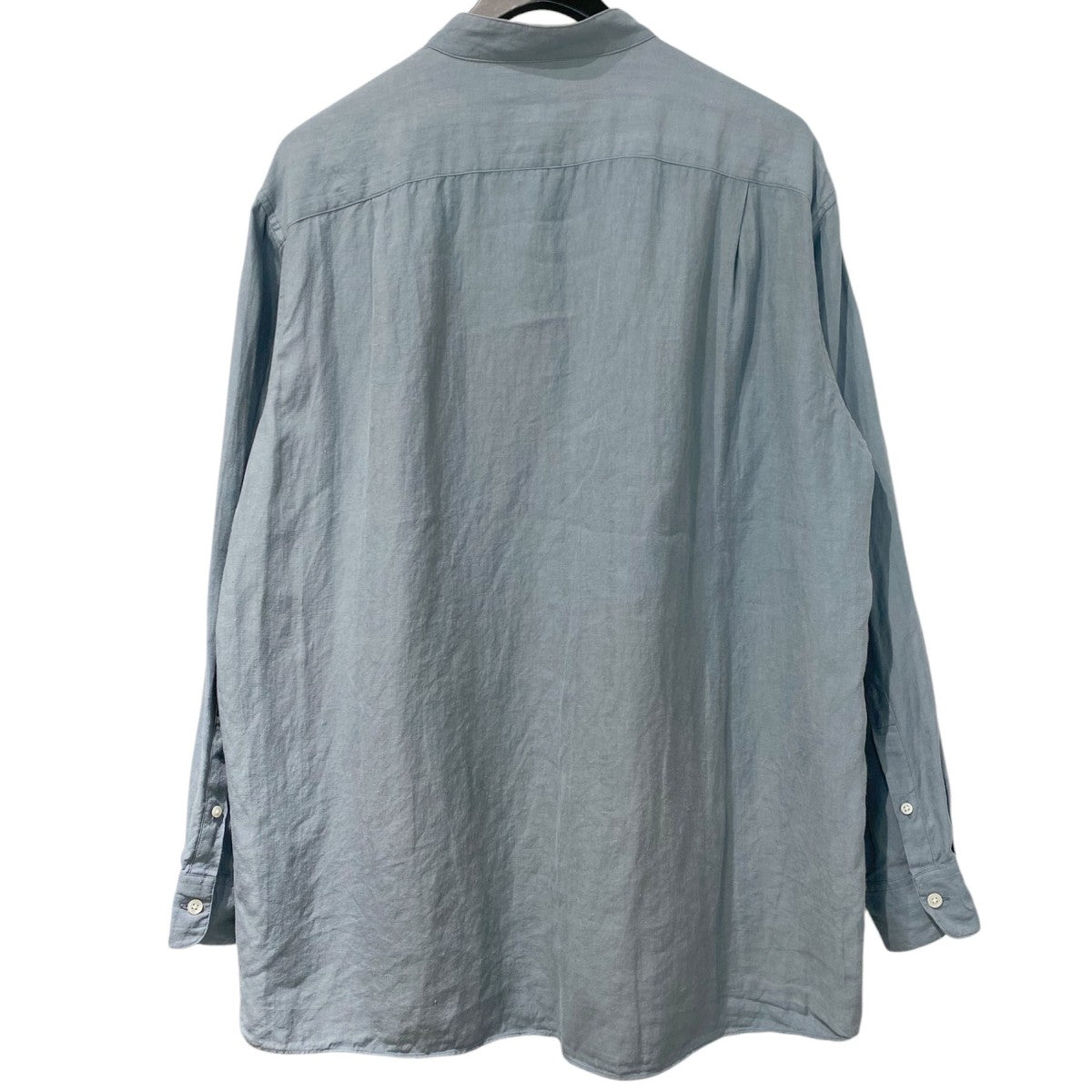 Linen Gabardine Band Collar Shirtリネンギャバジンバンドカラーシャツ