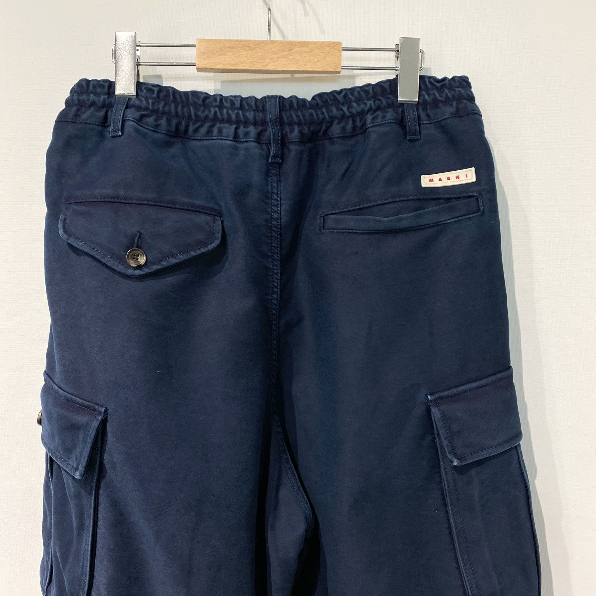 24AWGarment Dyed Compact Moleskine Satin Trousersガーメントダイ加工オーガニックモールスキンミリタリーワイドバギーカーゴパンツ