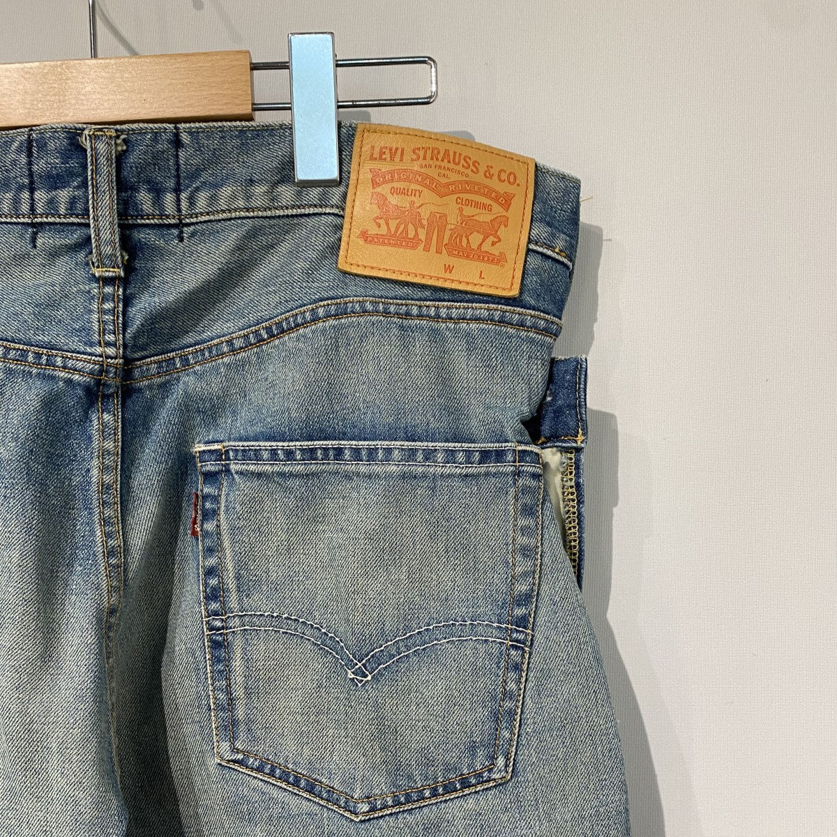 JUNYA WATANABE COMME des GARCONS×LEVI'S 25SSアシンメトリー綿デニム