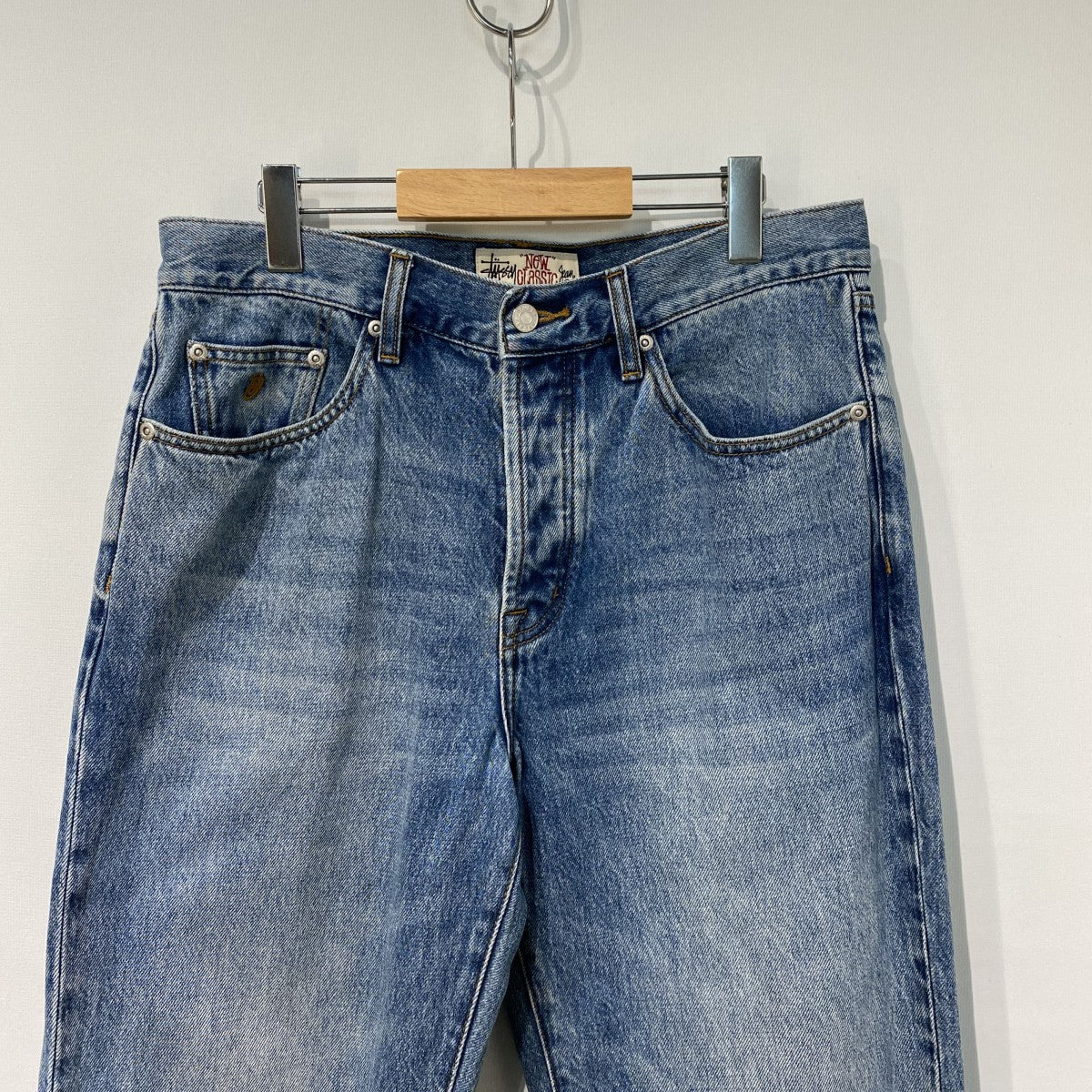 26SSNew Classic Jean Denim VintageUsedヴィンテージ加工インディゴストーンウォッシュデニムパンツ