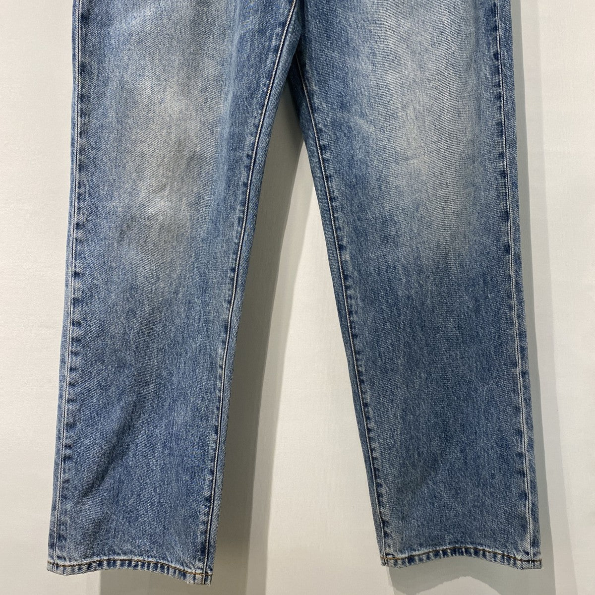 26SSNew Classic Jean Denim VintageUsedヴィンテージ加工インディゴストーンウォッシュデニムパンツ
