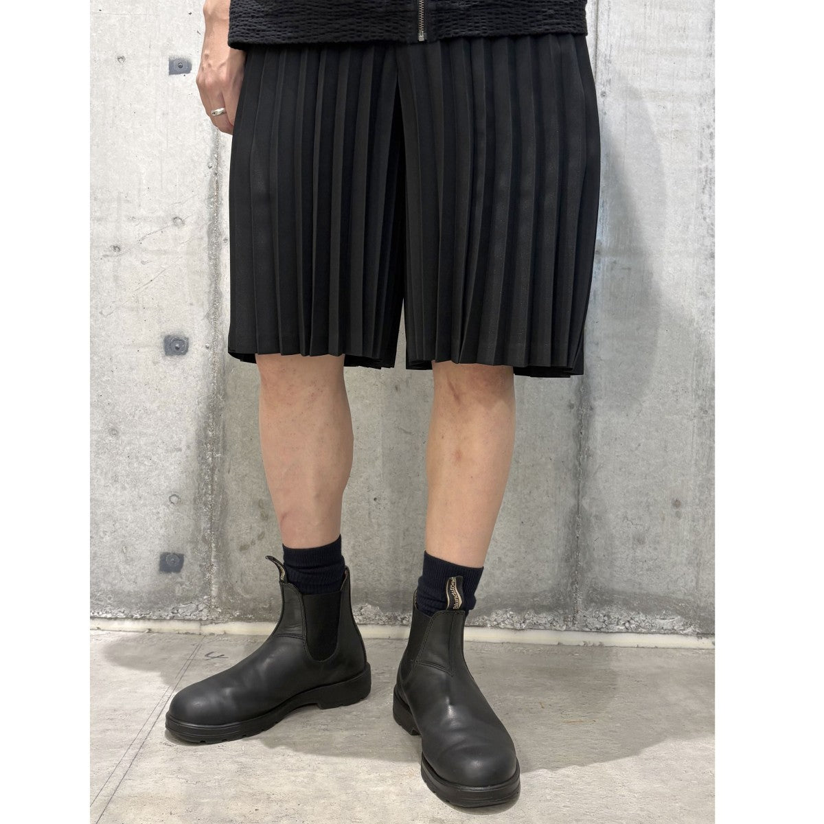 26SSPLEATS SHORTSプリーツショーツハーフパンツ1Q-P011