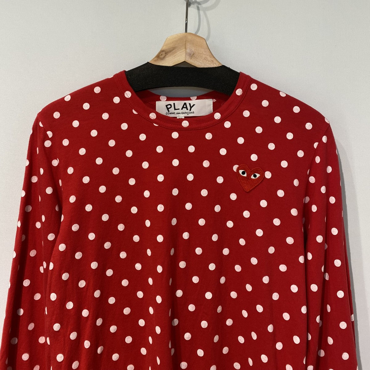 Polka Dots Long Sleeve T-ShirtポルカドットロングスリーブTシャツAX-T166