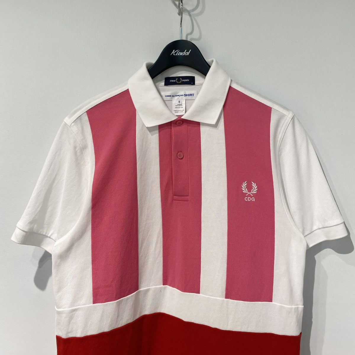 26SSShort Sleeve Polo Stripe PatchworkストライプパッチワークポロシャツFQ-T502