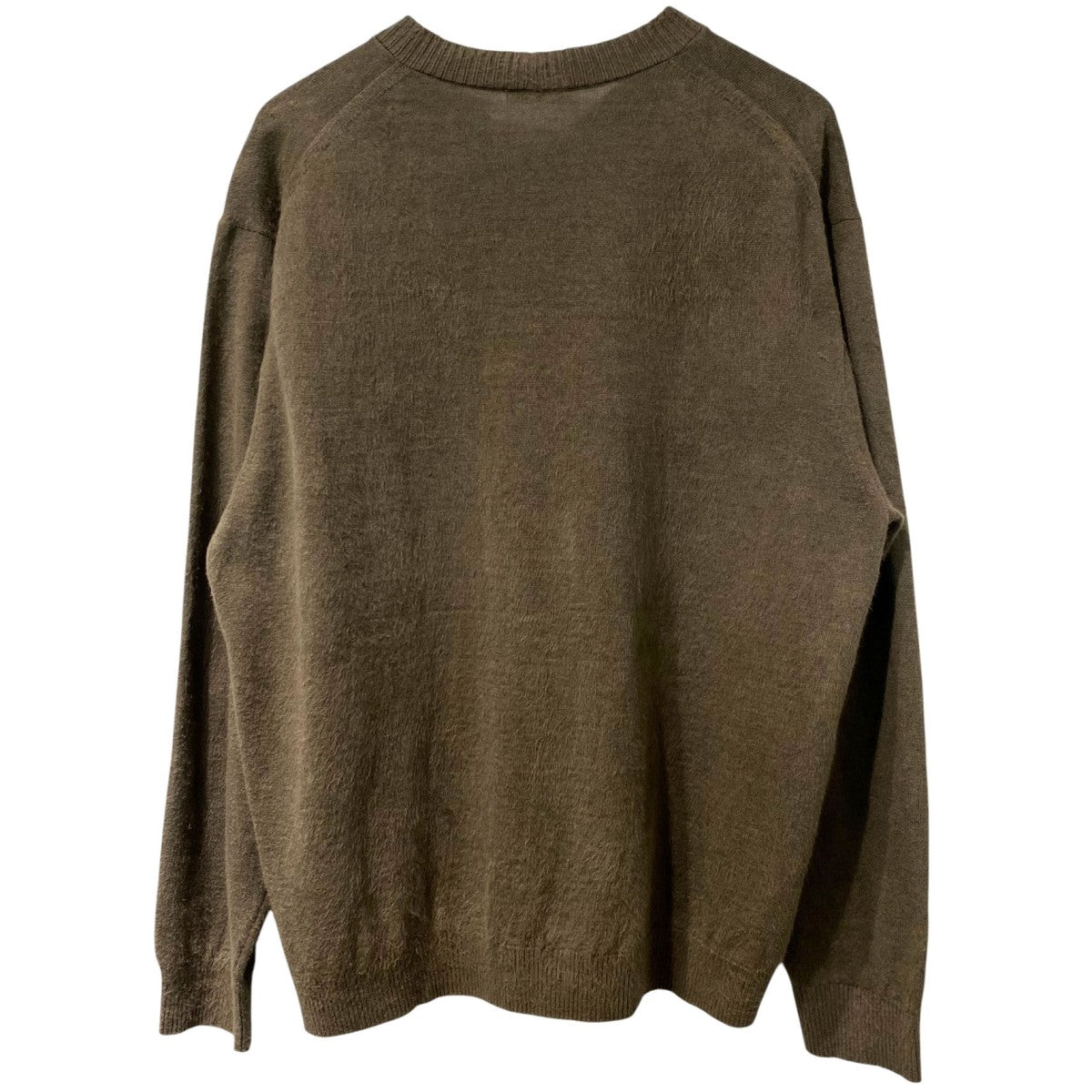 LINEN SHORT FUR V-NECK SWEATERリネンショートファーVネックセーターニット