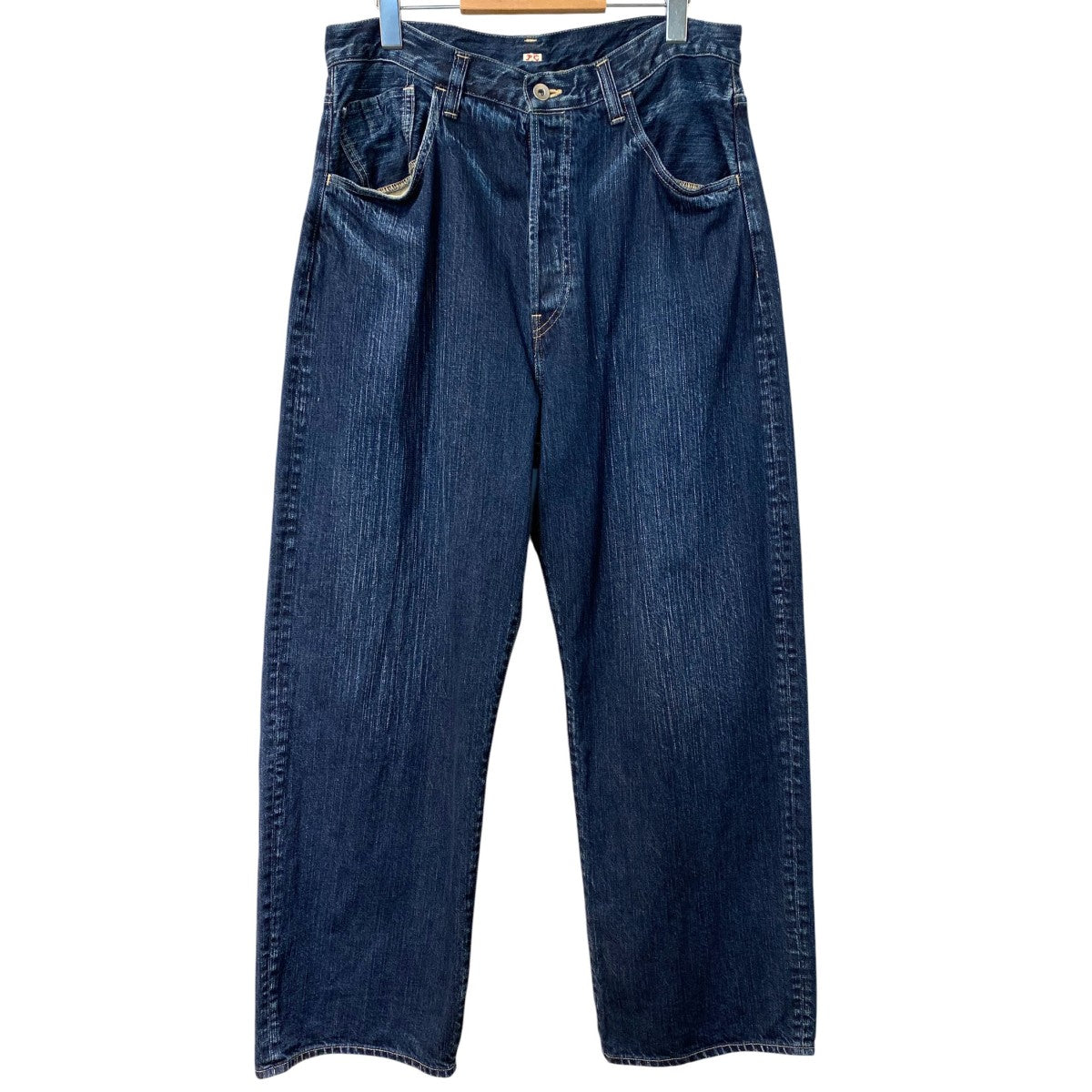 Steinbeck Denim Pants加工スラブ糸ワイドバギーデニムパンツ