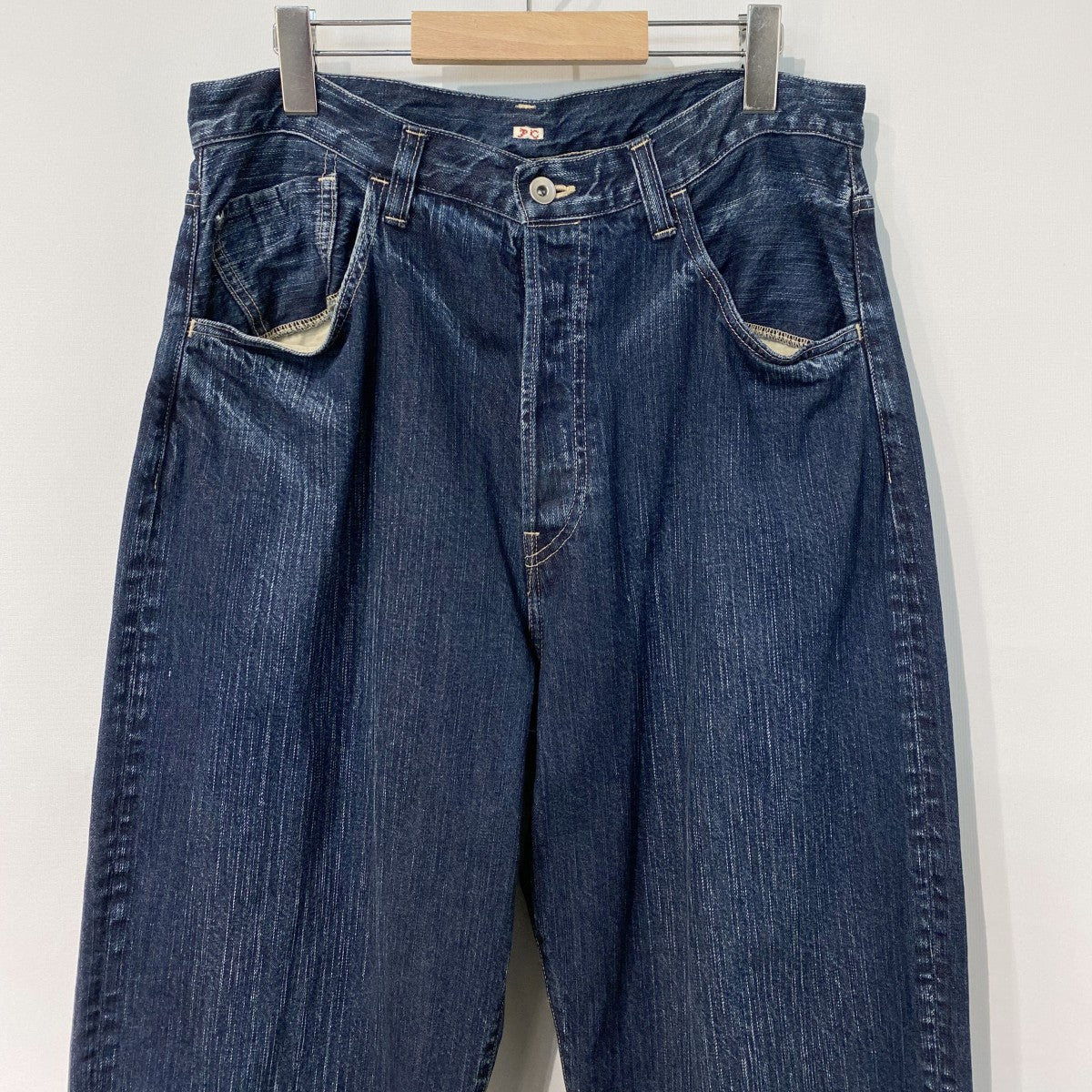 Steinbeck Denim Pants加工スラブ糸ワイドバギーデニムパンツ