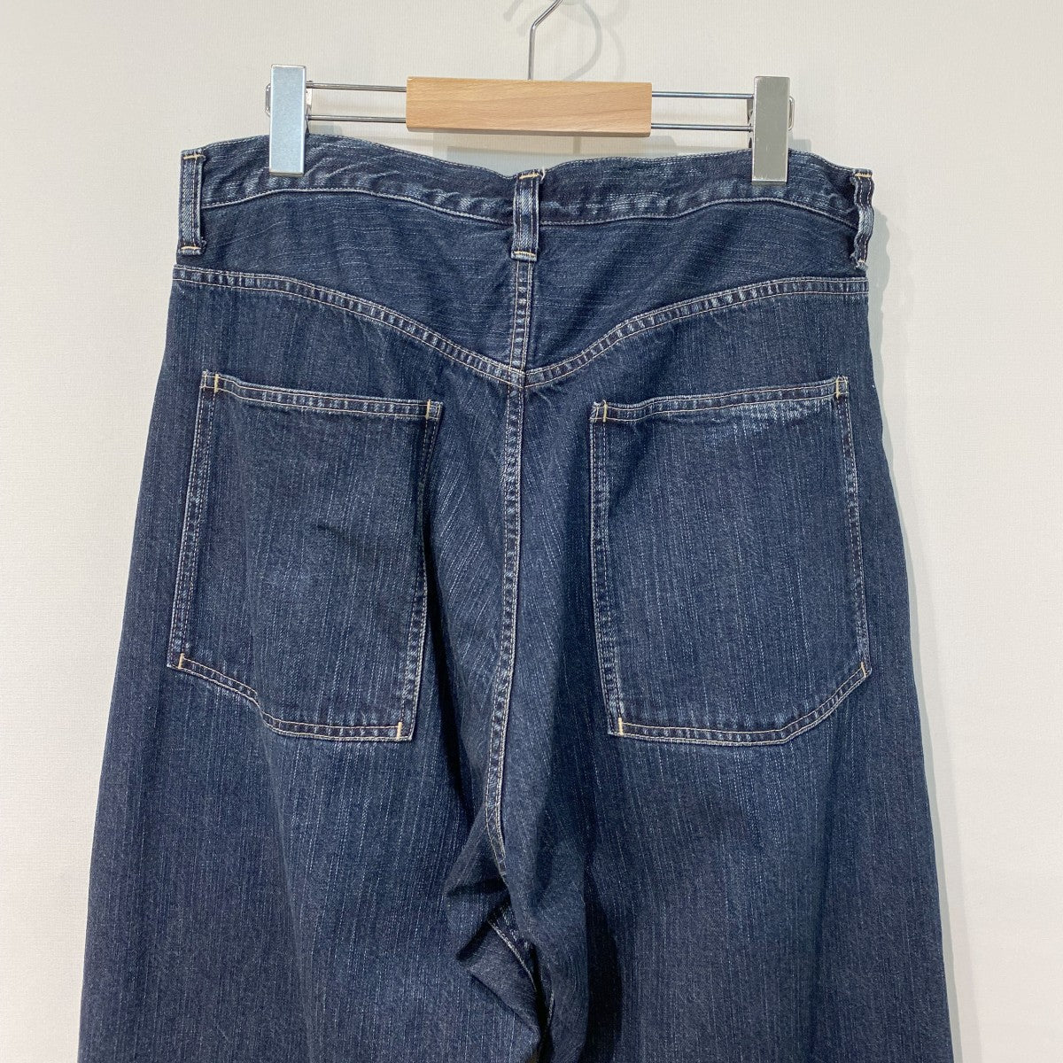 Steinbeck Denim Pants加工スラブ糸ワイドバギーデニムパンツ