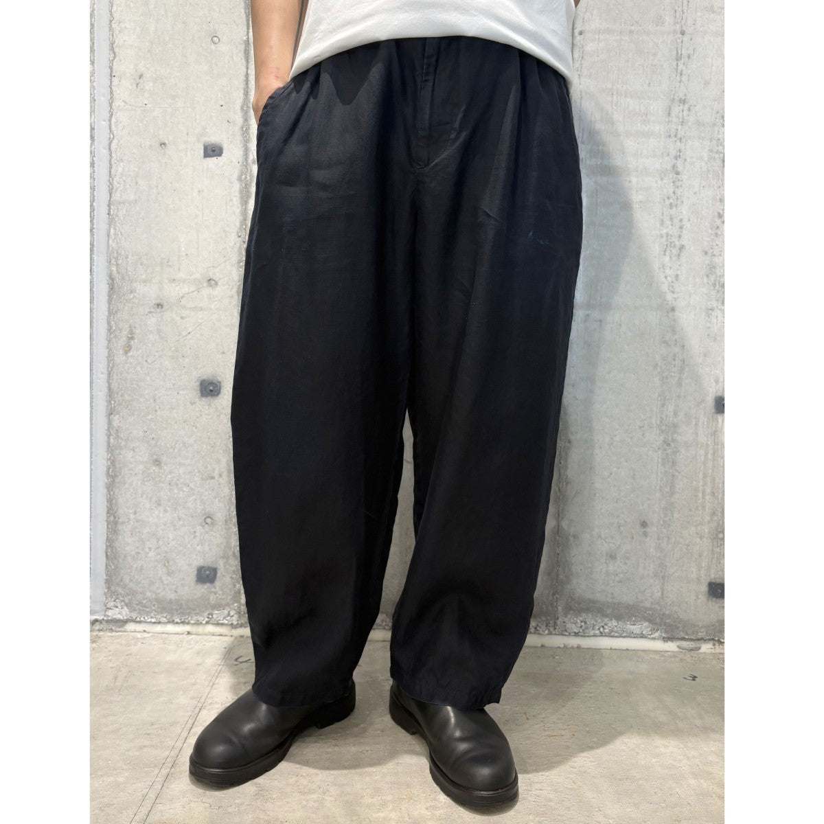 FARMER’S LINEN EASY PANTS染加工リネンイージーバギーパンツ