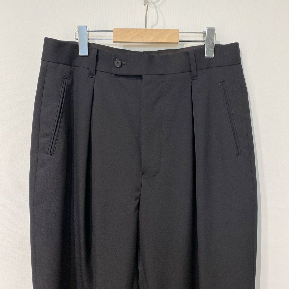 INVERTED PLEATS TROUSERプリーツタックワイドスラックスパンツ