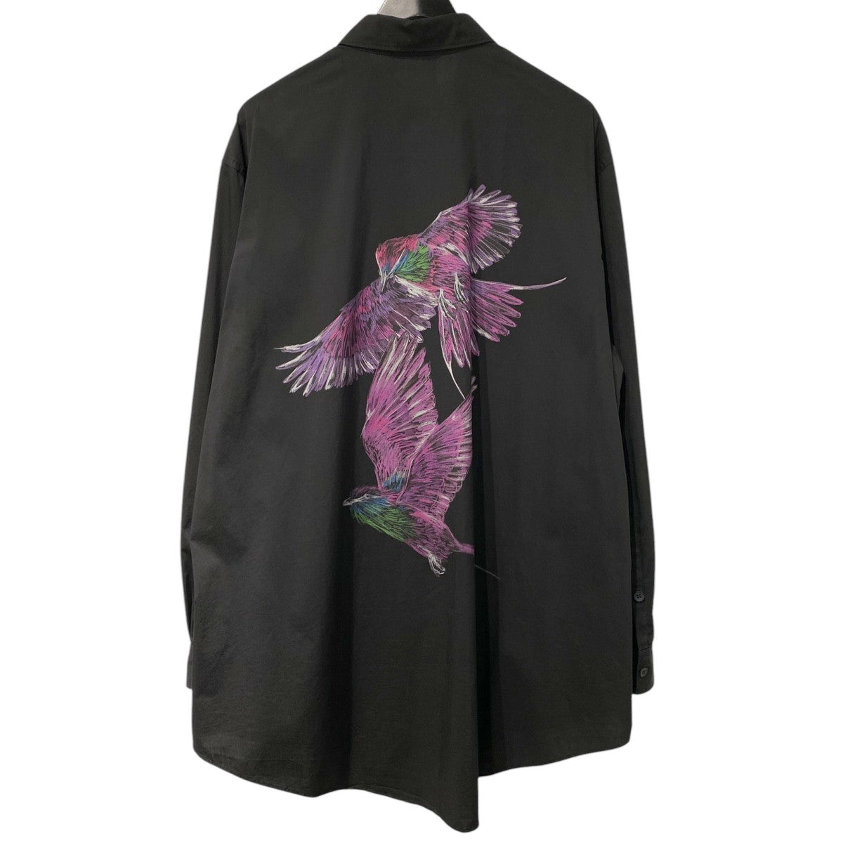 Y-3(Yohji Yamamoto×adidas) 25SSBird-Illustration Graphic GFX SHIRTバックバードプリントグラフィックストレッチシャツ 古着・中古-1枚目のアイテム画像