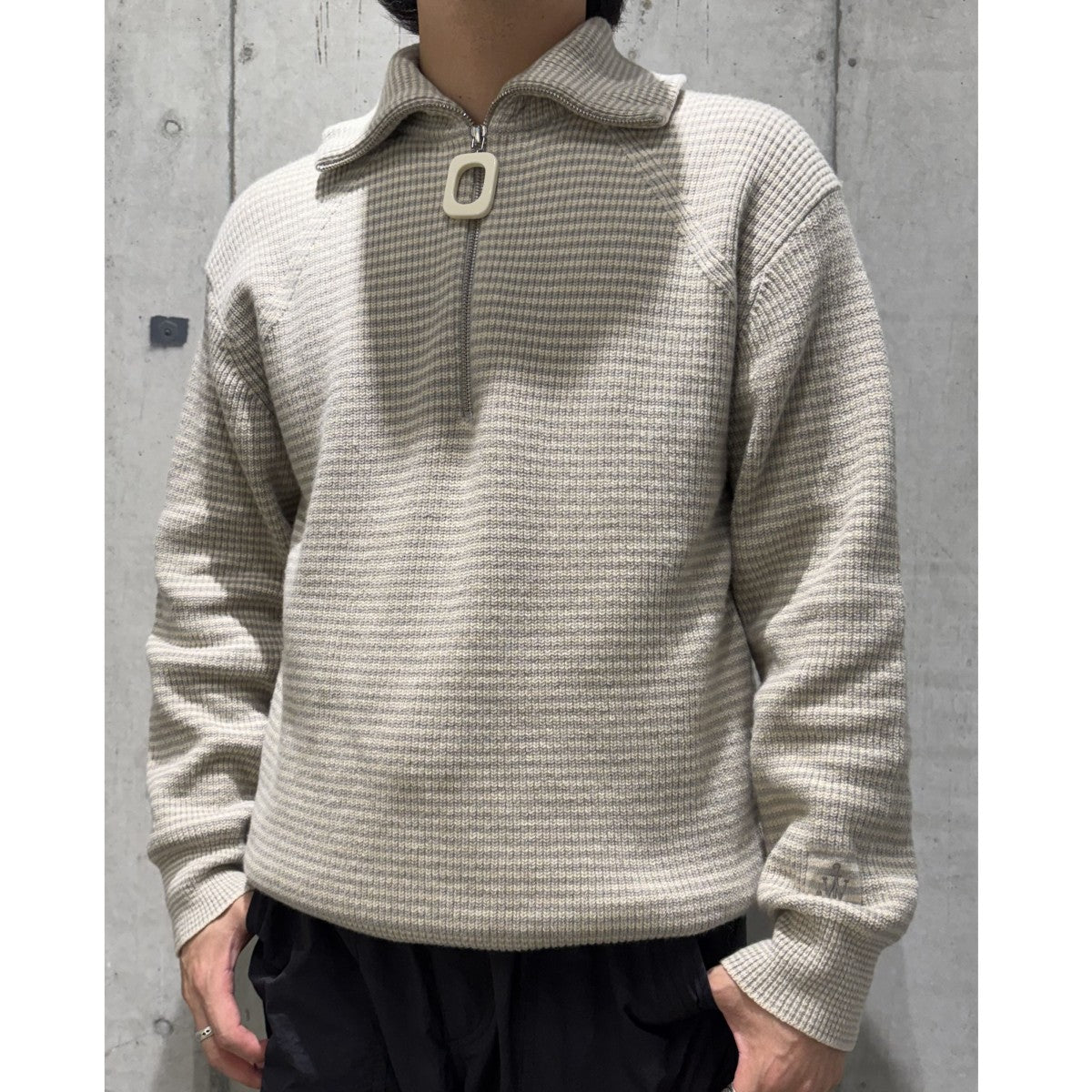 J．W．ANDERSON 25AWHalf Zip SweaterアイコンZIPニットセーター 古着・中古-2枚目のアイテム画像