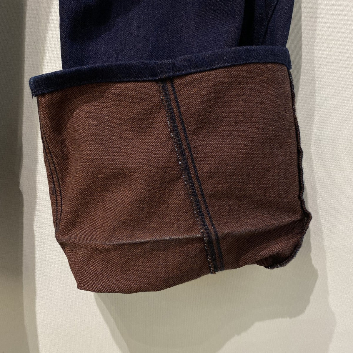 J．W．ANDERSON Turn Up Twisted Workwear Jeansツイストロールアップフィッシャーマンデニムパンツ 古着・中古-9枚目のアイテム画像