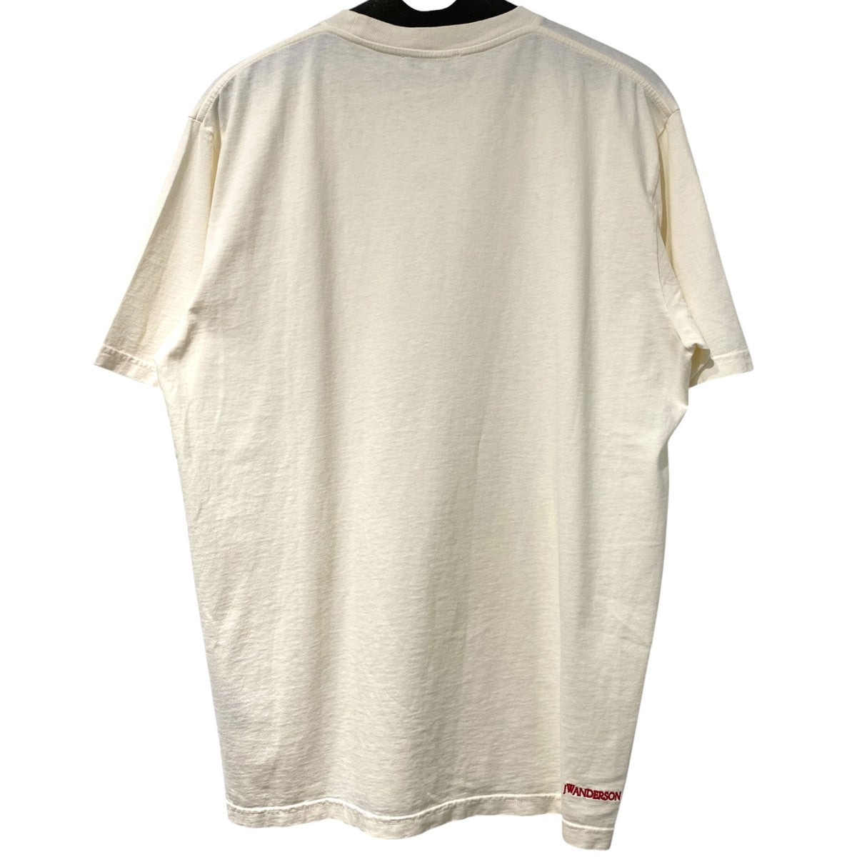 J．W．ANDERSON CONTRAST EMBROIDERY T-SHIRTティーポットブランドロゴ刺繍TシャツJT0300PG1800002 古着・中古-2枚目のアイテム画像