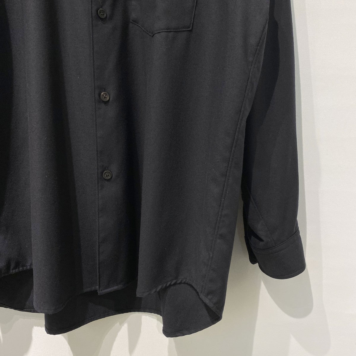 Cornier 25AWSuper160’s WOOL LIGHT MILLED SHIRTSウールシャツ 古着・中古-5枚目のアイテム画像