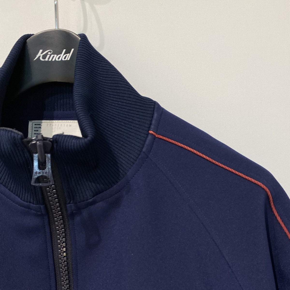 sacai 22AWTechnical Jersey Zip Up Blousonオーバーサイズジャージートラックジャケット 古着・中古-4枚目のアイテム画像