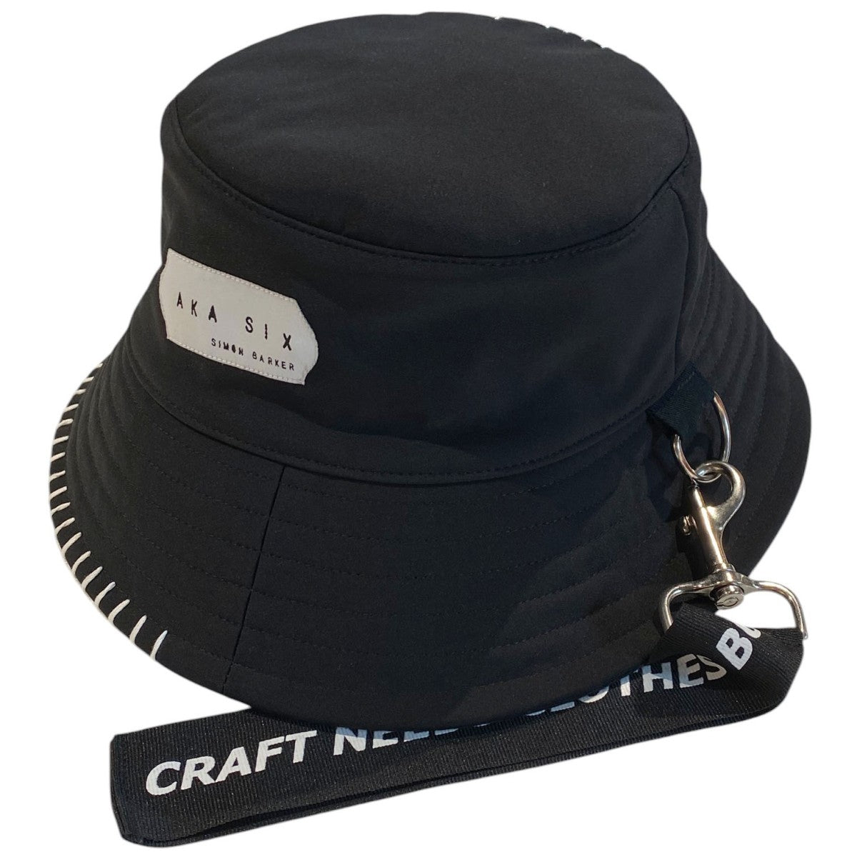 CA4LA×AKA SIX(SIMON BARKER) 26SSPOLY BUCKET HAT PUNK パンクバケットハット帽子 古着・中古-1枚目のアイテム画像