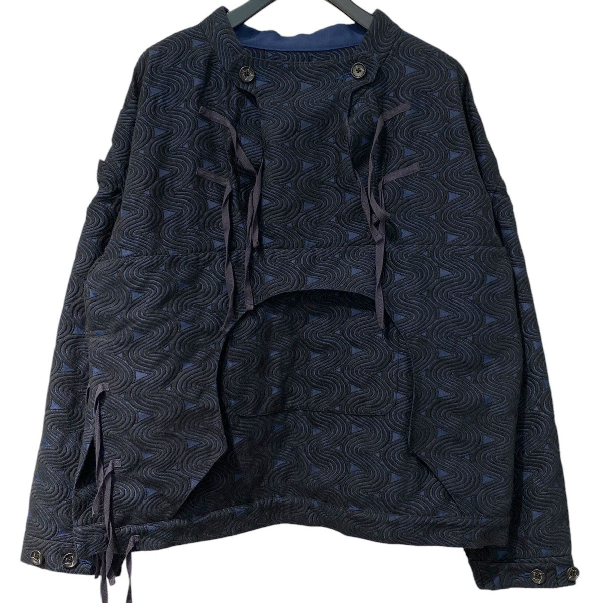LSS Wave Embroidery Monk Anorak Jacket刺繍総柄アノラックジャケット