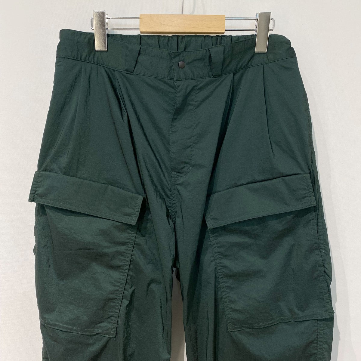 21SSNYLON MILITARY PANTSナイロンミリタリーワイドストレッチパンツ