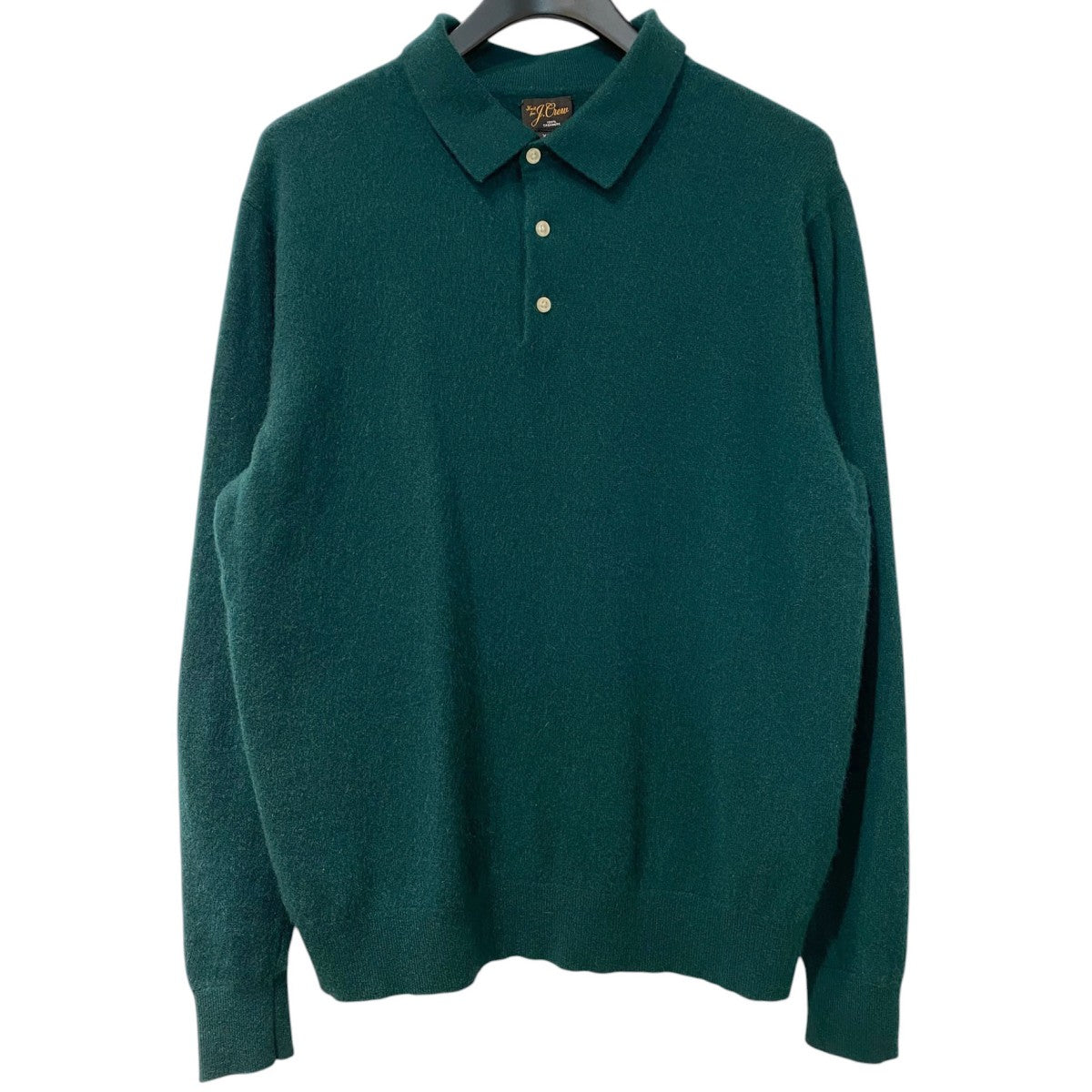Cashmere Collared Sweater-Poloカシミヤニットポロシャツ