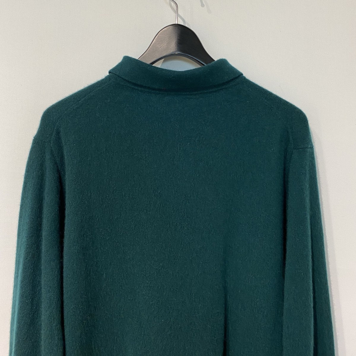 Cashmere Collared Sweater-Poloカシミヤニットポロシャツ