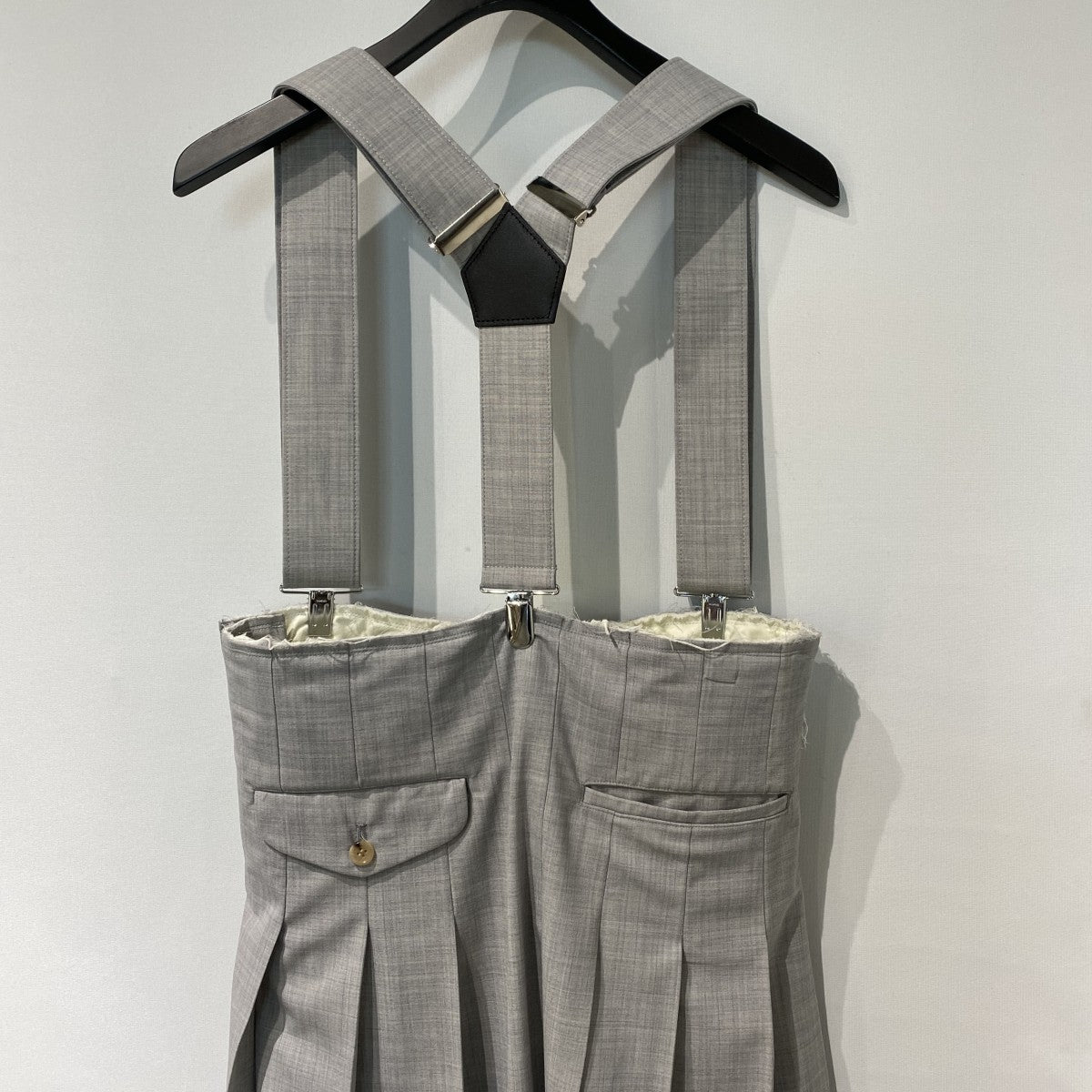26SSSuspender Pleated Skirtサスペンダー付プリーツスカートPQ-S001