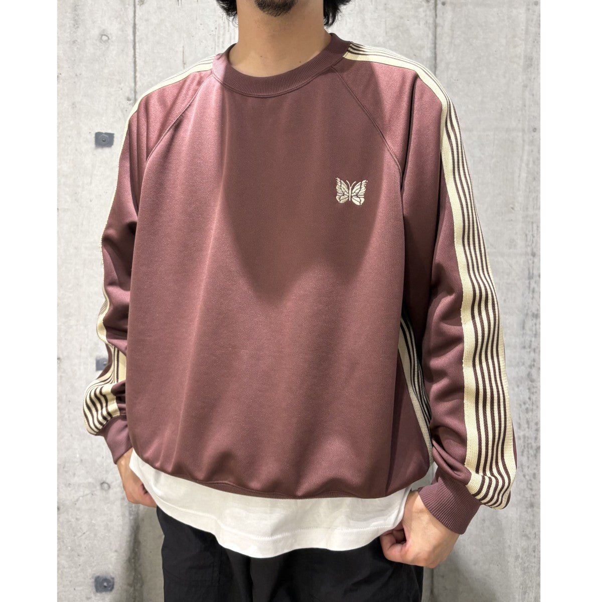 Track Crew Neck Shirt Poly Smooth／NS1516トラッククルーネックスウェット