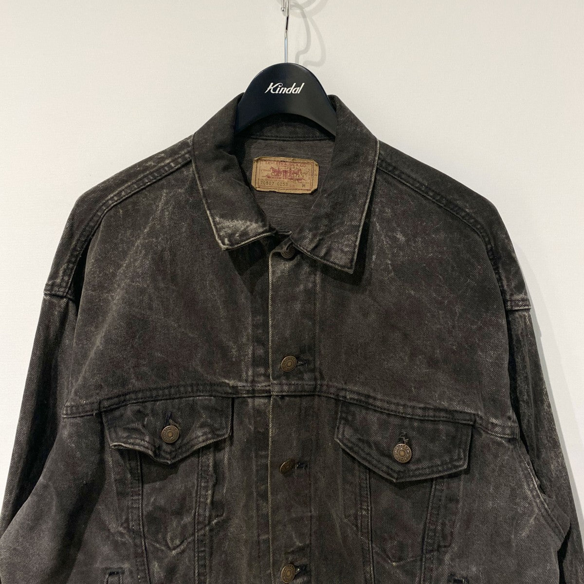 1990’s 70507 Black Acid Wash Denim Jacketアシッドウォッシュ加工3rdデニムジャケット 527工場 Made in USA