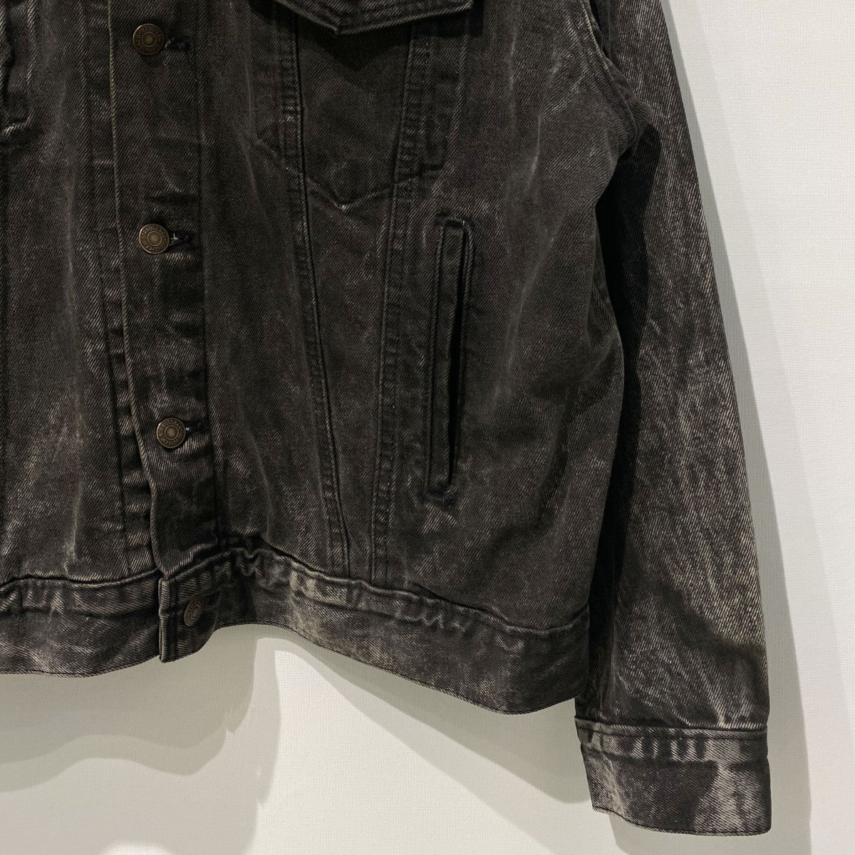 1990’s 70507 Black Acid Wash Denim Jacketアシッドウォッシュ加工3rdデニムジャケット 527工場 Made in USA