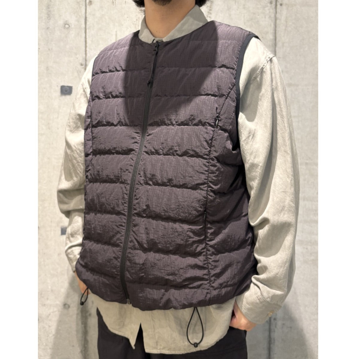 NYLON MONOFILA RIPSTOP DOWN VESTナイロンリップストップダウンナイロンベスト