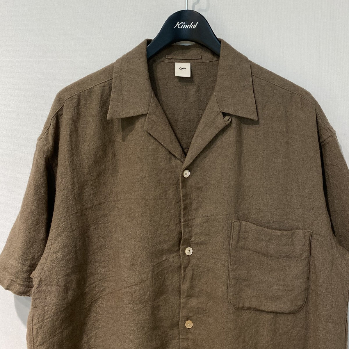 26SSHemp Short Sleeve Open Collar Shirtヘンプショートスリーブオープンシャツ