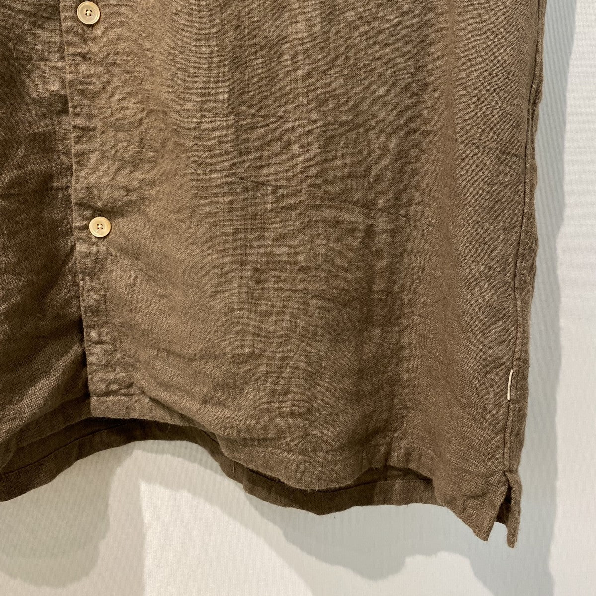 26SSHemp Short Sleeve Open Collar Shirtヘンプショートスリーブオープンシャツ