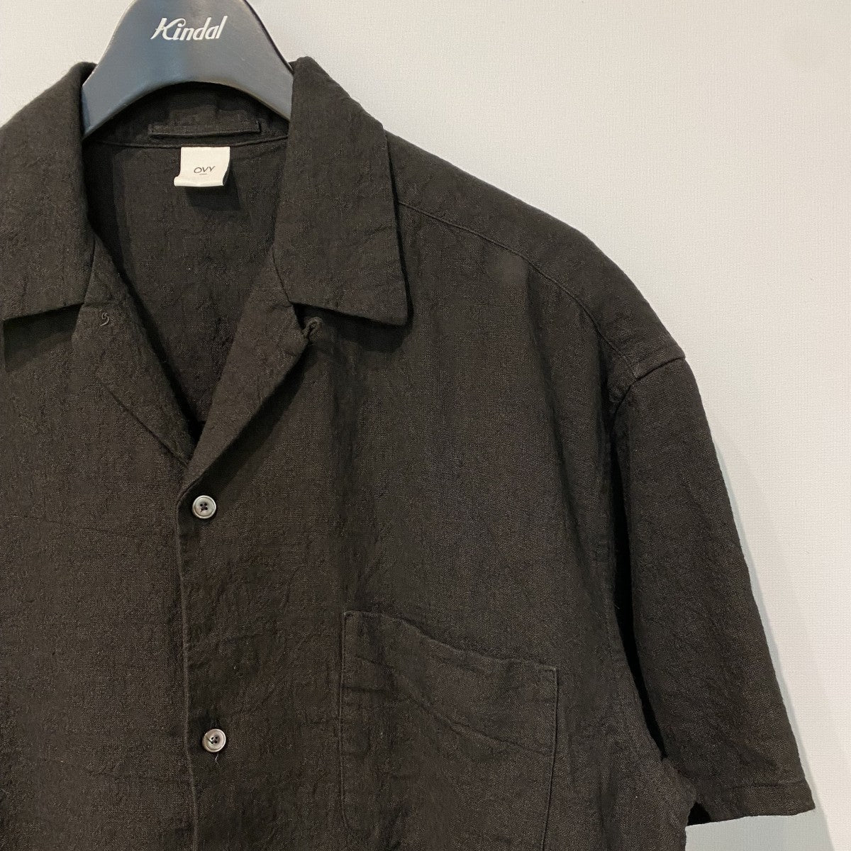 26SSHemp Short Sleeve Open Collar Shirtヘンプショートスリーブオープンシャツ
