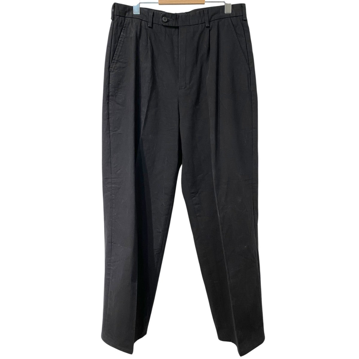 One Tuck Wide Chino Pantsバイオウォッシュ加工ワイドチノパンツ