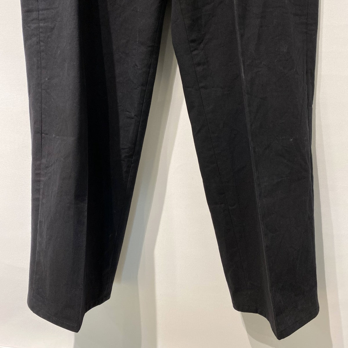 One Tuck Wide Chino Pantsバイオウォッシュ加工ワイドチノパンツ