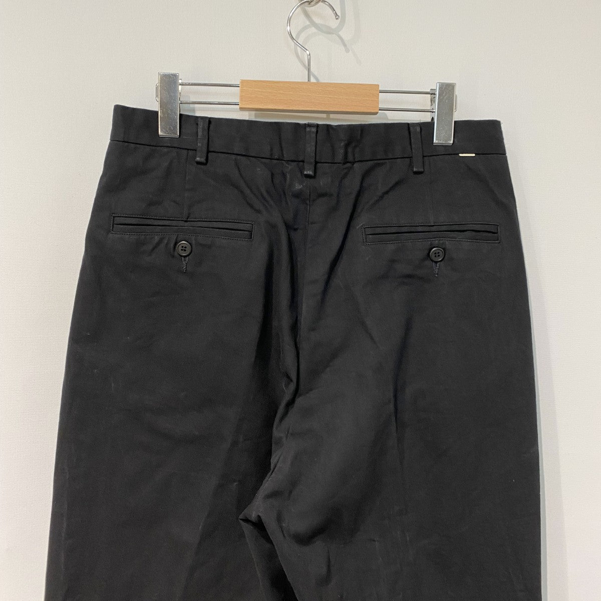 One Tuck Wide Chino Pantsバイオウォッシュ加工ワイドチノパンツ