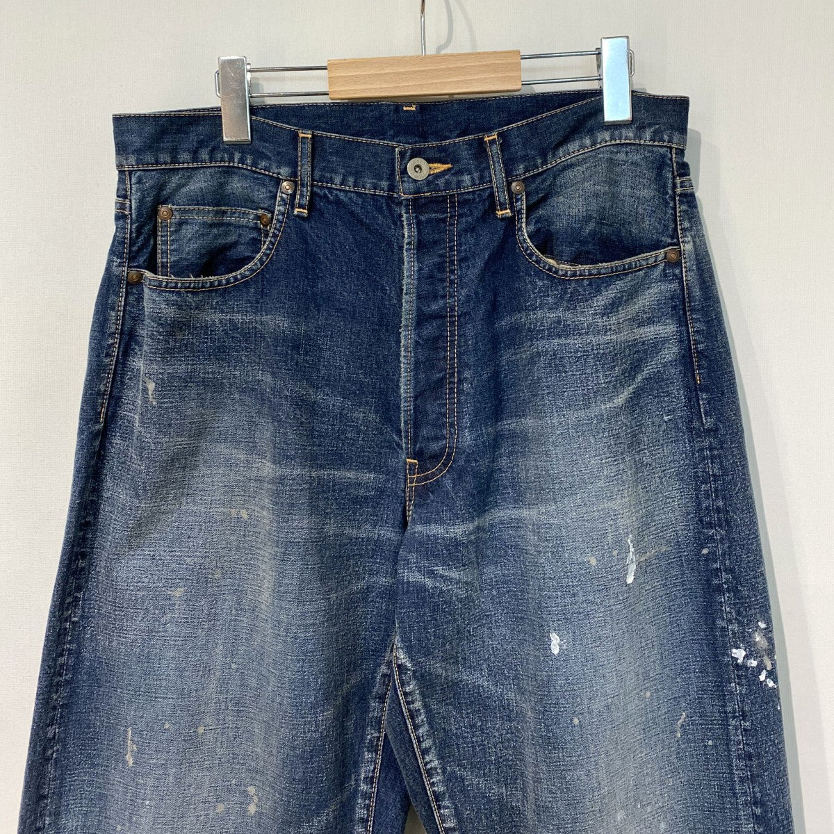 26SSOld Splash Denim Pants Vintaheヴィンテージスプラッシュ加工デニムパンツ