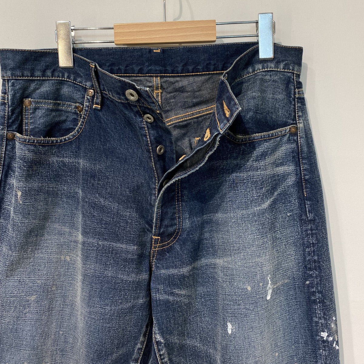 26SSOld Splash Denim Pants Vintaheヴィンテージスプラッシュ加工デニムパンツ