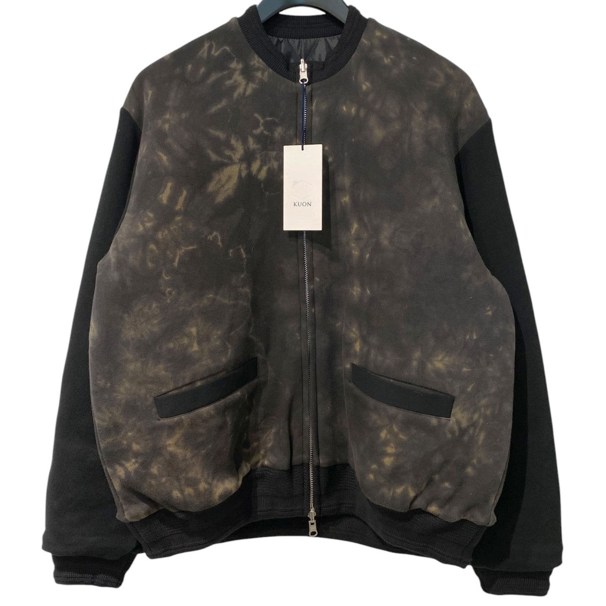 25AWArimatsu Shibori Knitted Jacket有松絞り染め加工リバーシブルキルティングジャケット