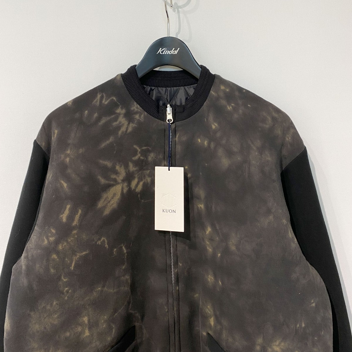 25AWArimatsu Shibori Knitted Jacket有松絞り染め加工リバーシブルキルティングジャケット