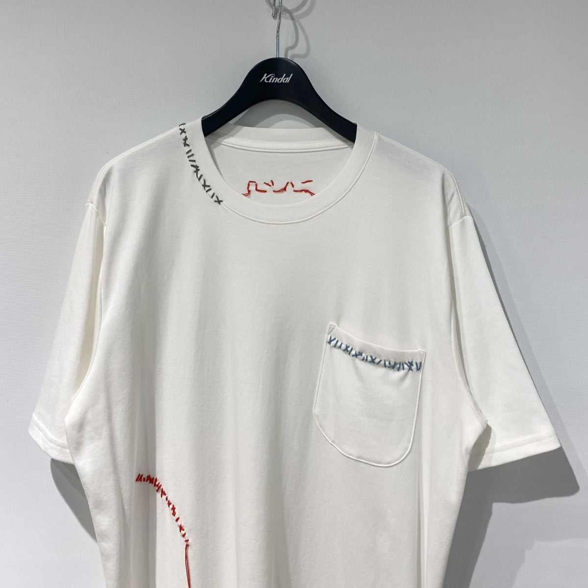 26SSSashiko Trimmed Teeサシコ刺繍Tシャツ