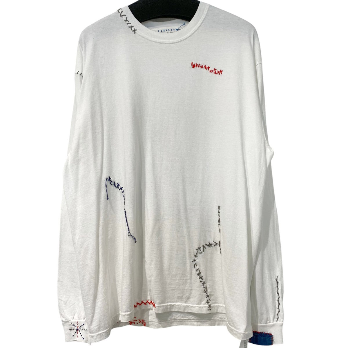 25SSL／S T-shirtハンドメイド刺繍ロングスリーブカットソー