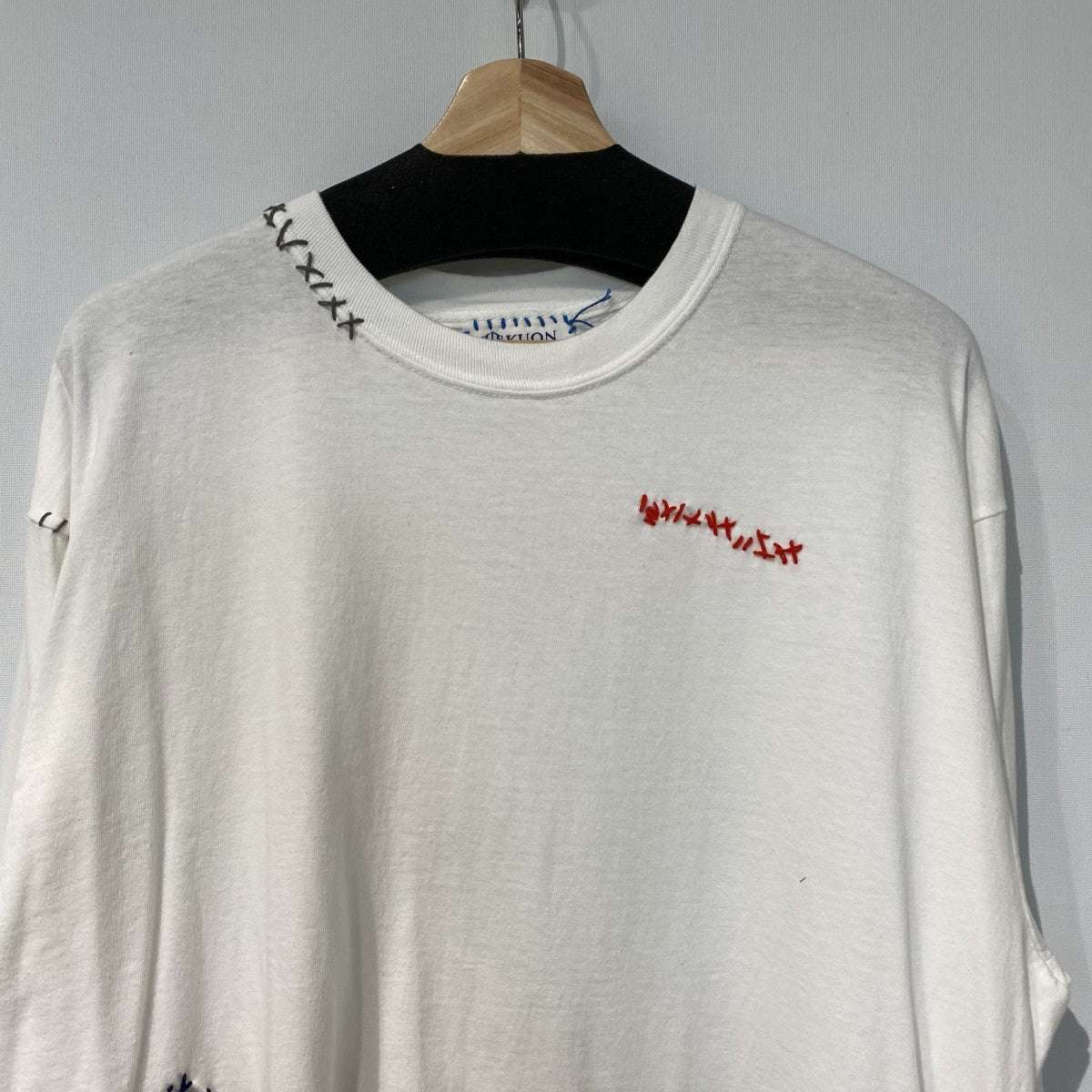 25SSL／S T-shirtハンドメイド刺繍ロングスリーブカットソー
