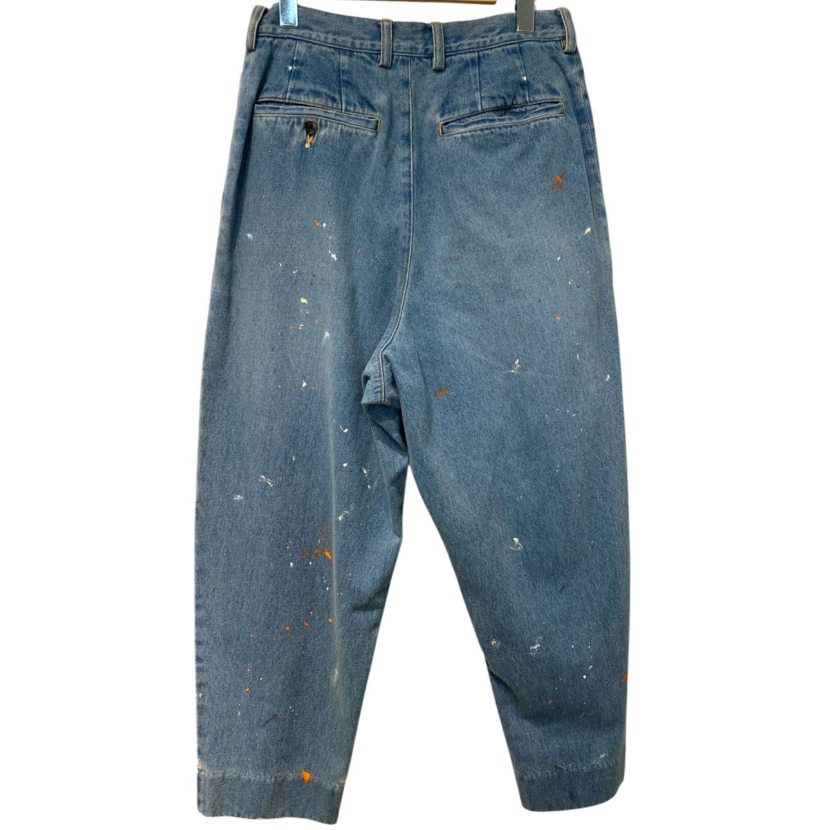 Denim Tapered Trousers (Paint-Splattered)デニムペイントテーパードパンツ