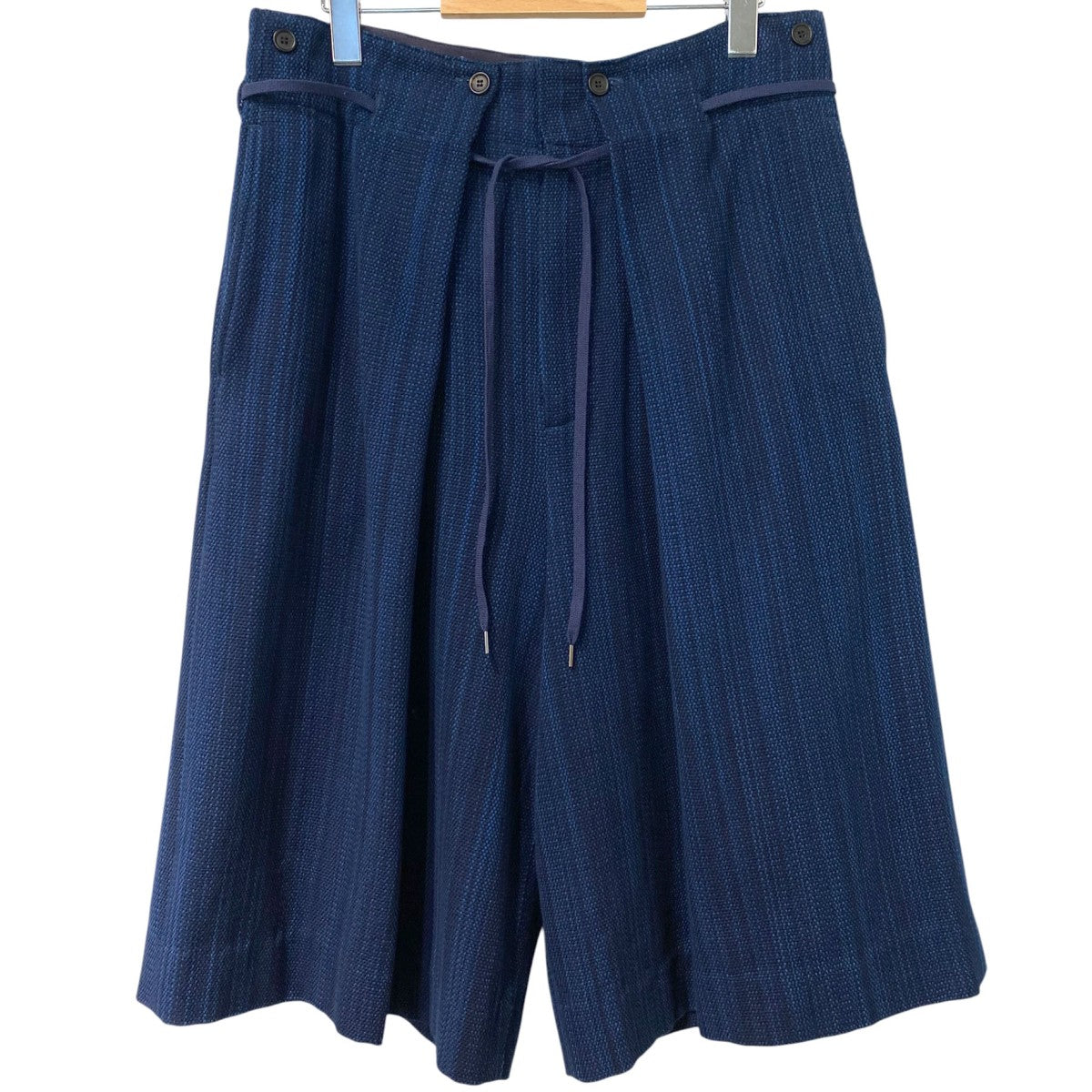 25AWAizome Sashiko 3／4 Hakama Trousers藍染め刺し子サシコ袴ハカマショーツパンツ