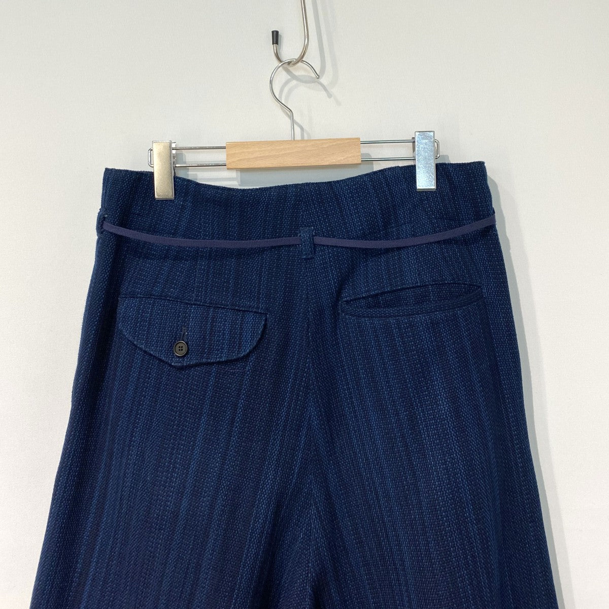 25AWAizome Sashiko 3／4 Hakama Trousers藍染め刺し子サシコ袴ハカマショーツパンツ