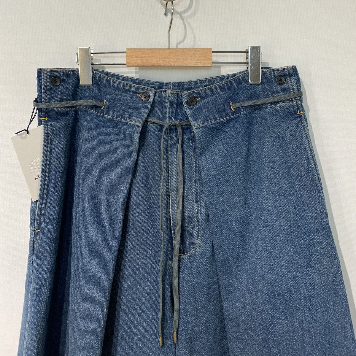 25AW3／4 Hakama Trousers-Denim-ハカマデニムワイドパンツ